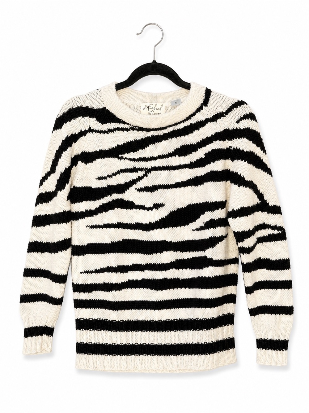 Michael Simon Sweater Zebra Print